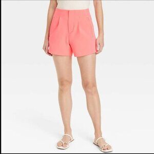 A New Day High Rise Tailored Shorts - Pink - 8
